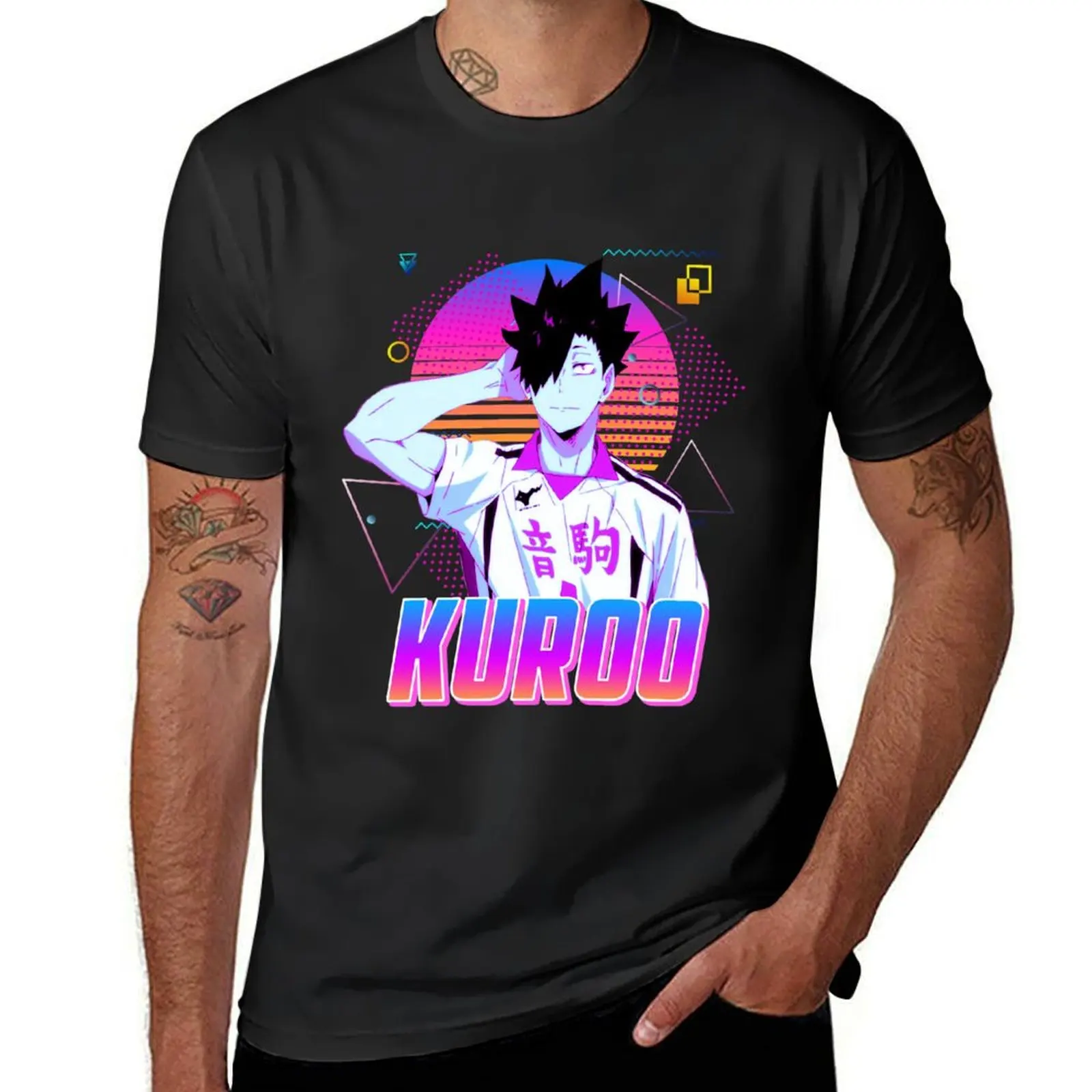 kuroo tetsurou - Retro Art T-Shirt Short sleeve tee plus sizes Men's t-shirt