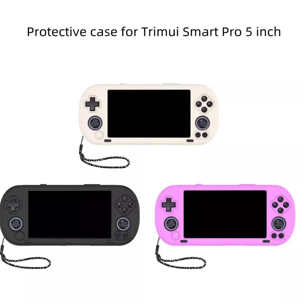 High Quality Silicone Case For Trimui Smart Pro 5 Inch Game Console Drop-proof Shockproof Protective Cover For Game Consoles