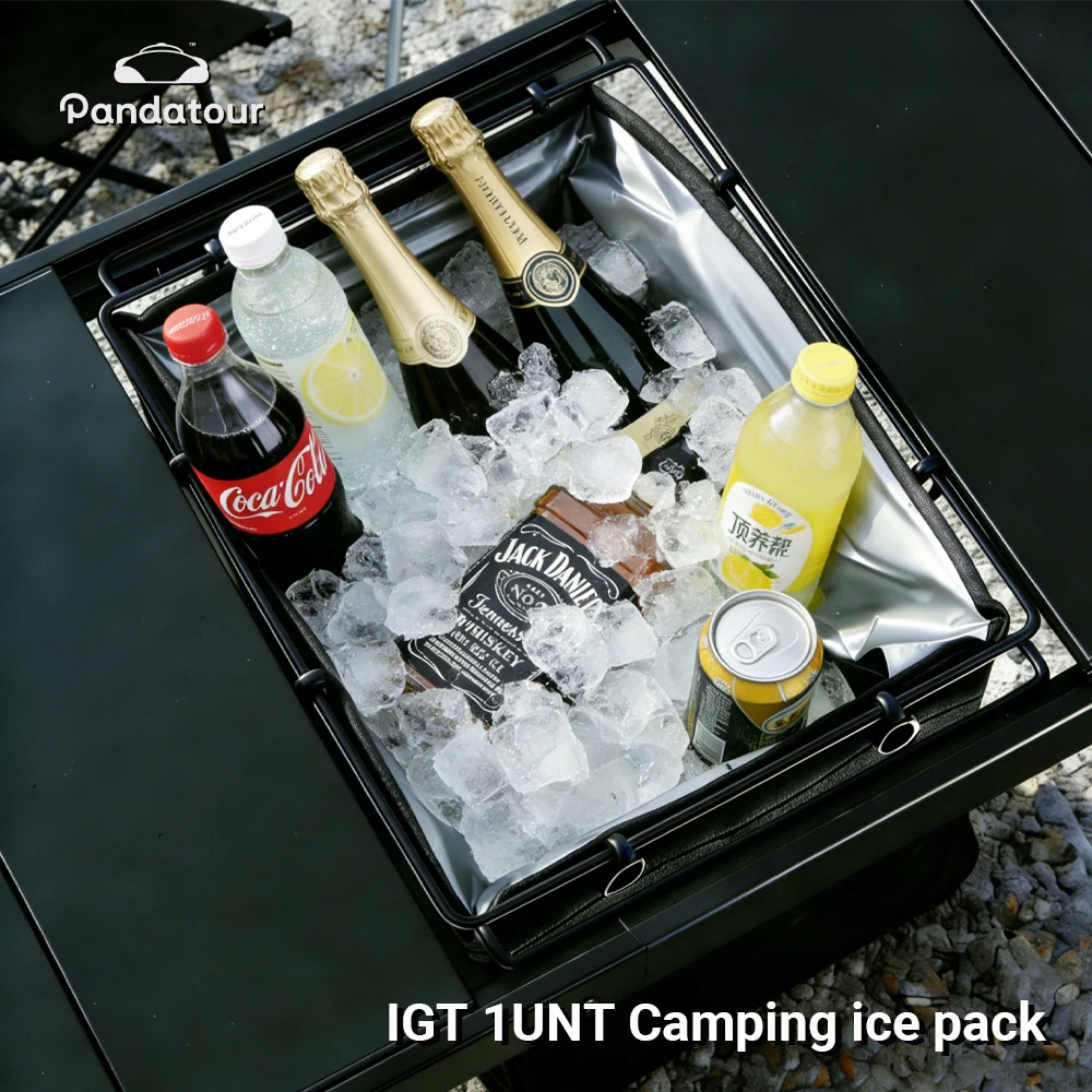 Pandatour Camping IGT 1UNT Summer Ice Pack Storage Bag Large Capacity Equipment Organizer Bag Outdoor Picnic Cold Insulation