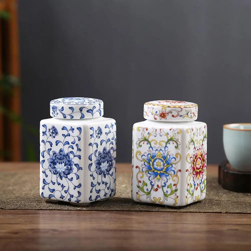 Kitchen Seasoning Ceramic Tea Pot Traditional Chinese with Lid Airtight Food Storage Containers Reusable Pantry Organization view 3