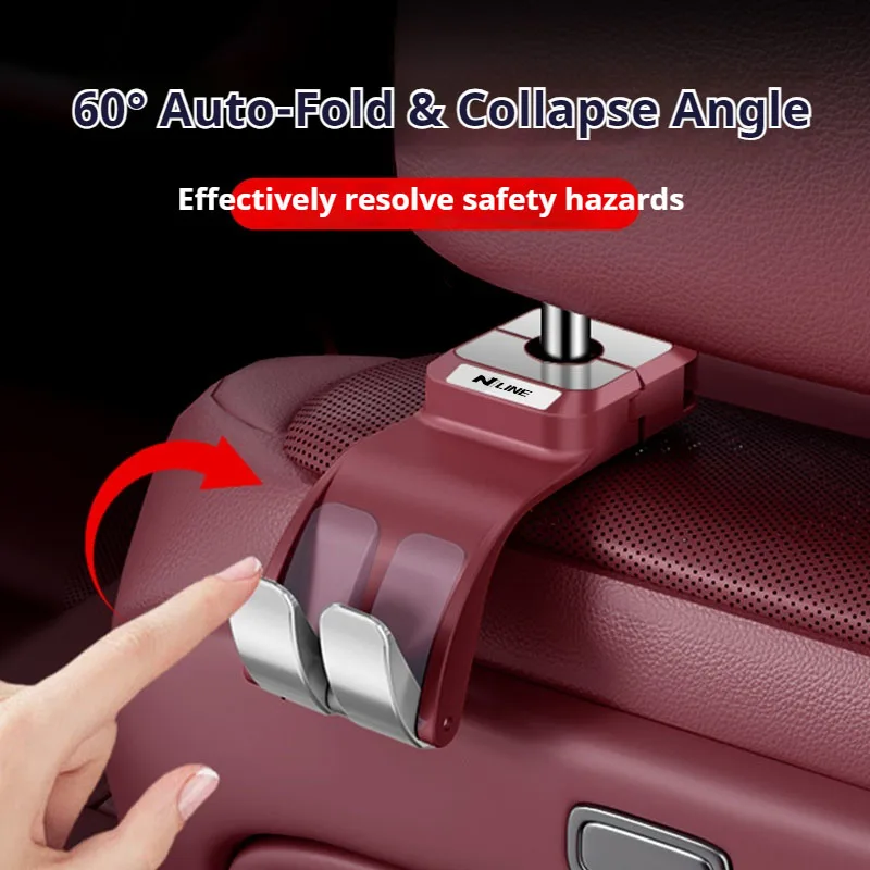 Car Interior Hanging Storage Hook Clips Organizer For Hyundai N Line i20 i30 Sonata Tucson Azera N Auto Interior Accessories view 5