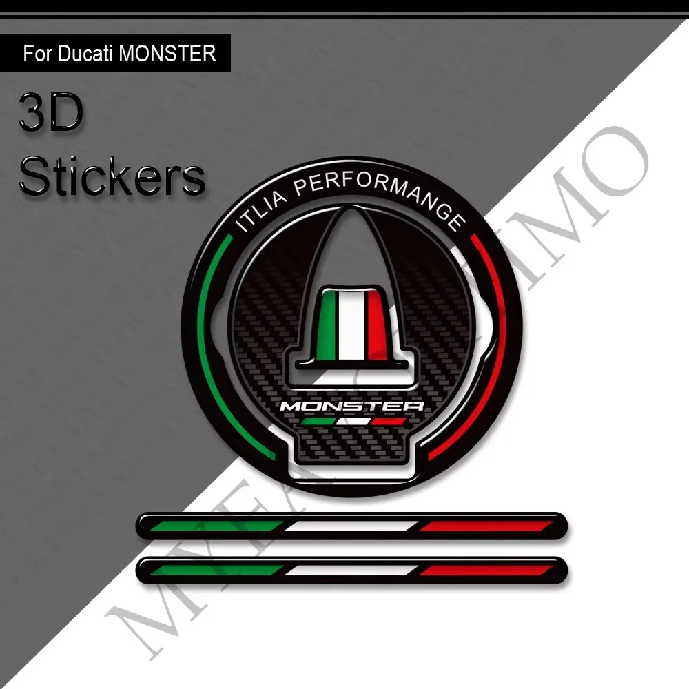 

3D Stickers For Ducati Monster 620 696 796 800 950 939 821 797 937 1000 1100 1200 SP Protector Tank Pad Gas Fuel Oil Cap Decals