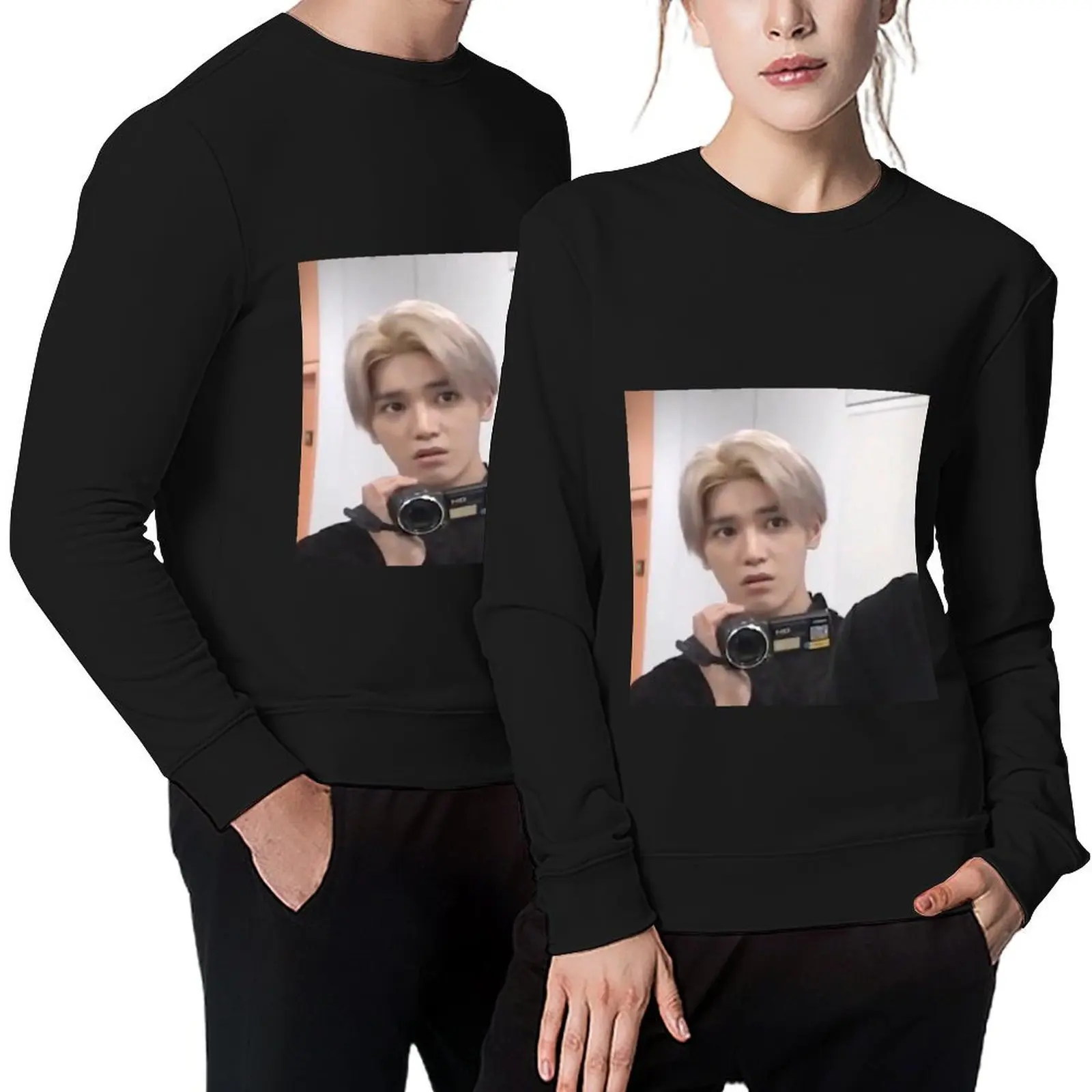 

taeyong caught in 4k meme Pullover tracksuit autumn new products autumn jacket men anime clothing hooded sweatshirts