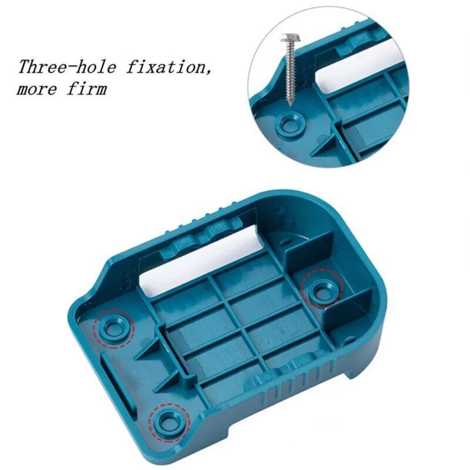 5Packs Tool Mount Storage Bracket For Makita/Bosch/Dewalt/Milwaukee 18V Li-ion Battery Tool Machine Drill Holder Slots Stand