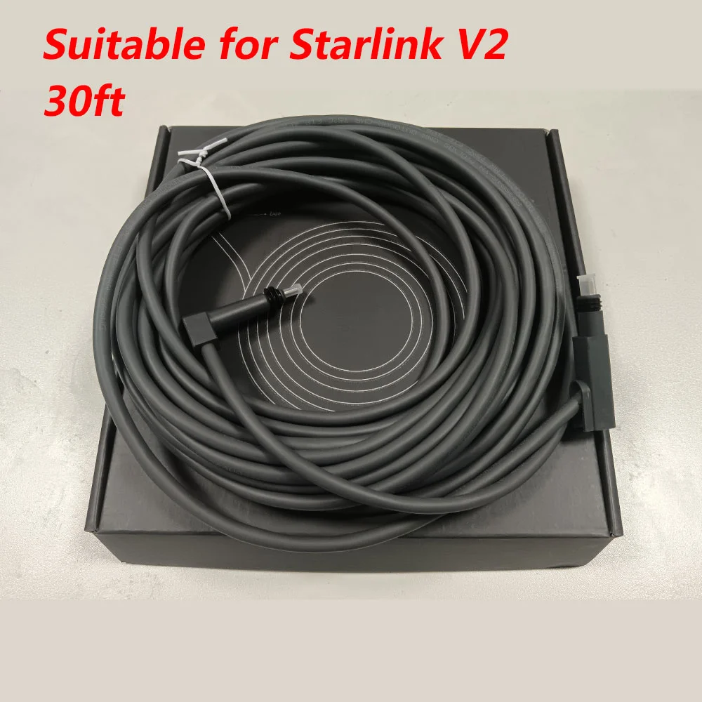 Imagem -05 - Cabo de Substituição Retangular Adequado para Fios Starlink v2 Fios Cinzentos Multifuncionais 30 m 914 m