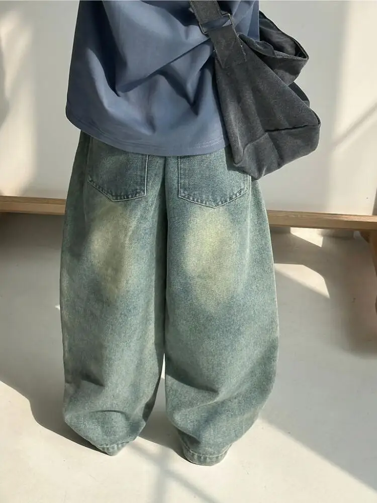 Spring Autumn Baby Boys Jeans Fashion Kids Ripped Hole Denim Pants Cotton Children Wide Leg Trousers 3-10 Years
