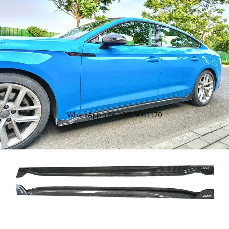 For Audi A5 S5 C8 side skirt Car Bodykit upgrade Audi A5 S5 RS5 B9.5 B9pa side Lip skirt 2020-2022