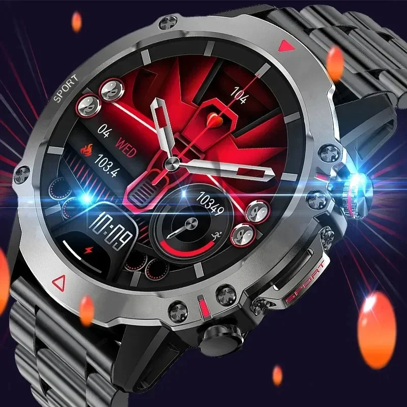 

2024 New 1.53-Inch Men's Smartwatch - Voice Call. Fitness Tracking. Health Monitor. Waterproof. Suitable for Android & IOS.