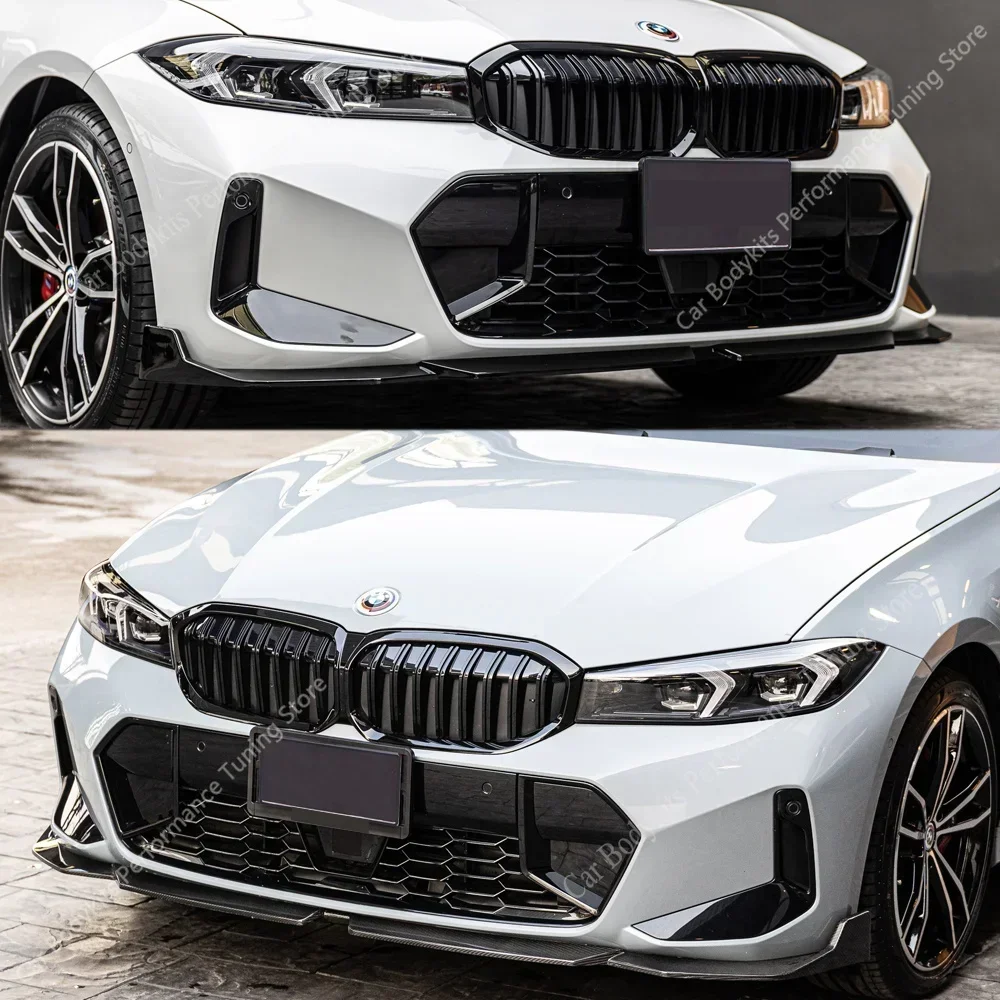 MP OEM Style Front Bumper Splitter Lip Spoiler Diffuser For Bmw G20 G21 320i 330e 330i 320d M340i M Sport 2022-2025 LCi Bodykits