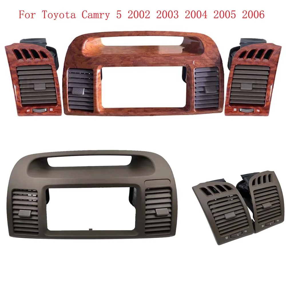 

Для Toyota Camry XV30 2001-2006 1 пара воздуховыпускных отверстий с левым рулем, салон автомобиля, замена вентиляционной решетки переменного тока