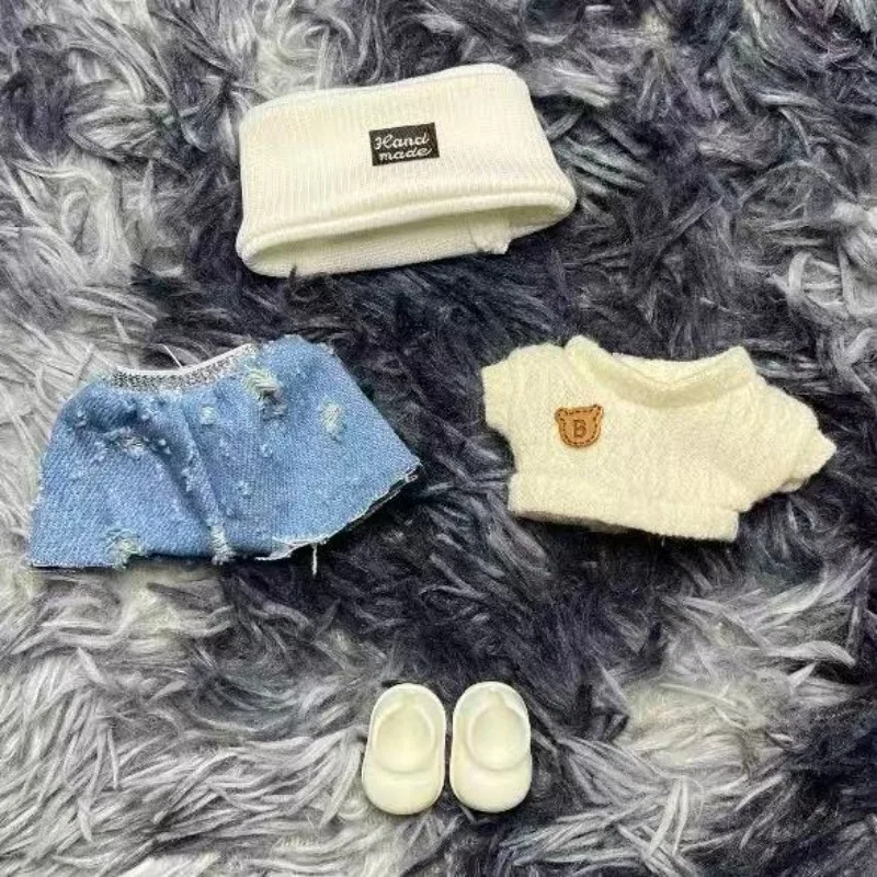 

Fashion Clothes Wear For 17cm Labubu, 6.7inch Doll Clothes Dolls And Accessories Cute Decoration Little Cloths( not doll)