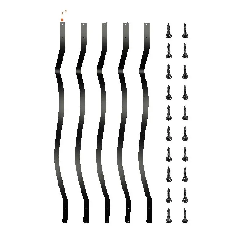 

SucceBuy Stair Balusters Metal Deck Spindles Staircase Baluster with Screws Aluminum Alloy Deck Railing for Wood Composite Deck