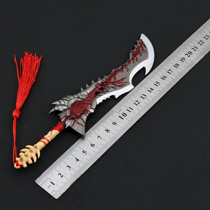 21cm Anime Journey To The West Peripherals Figure Model Shura Knife Toy Sword All Metal Crafts Ornaments Gifts Collections