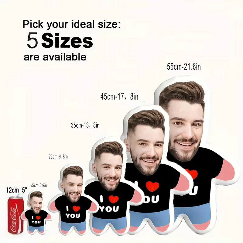 وسادة جديدة مخصصة حصريًا لـ "I Love You"، وسادة شخصية، وسادة لطيفة، مناسبة لأعياد الميلاد وعيد الحب #4