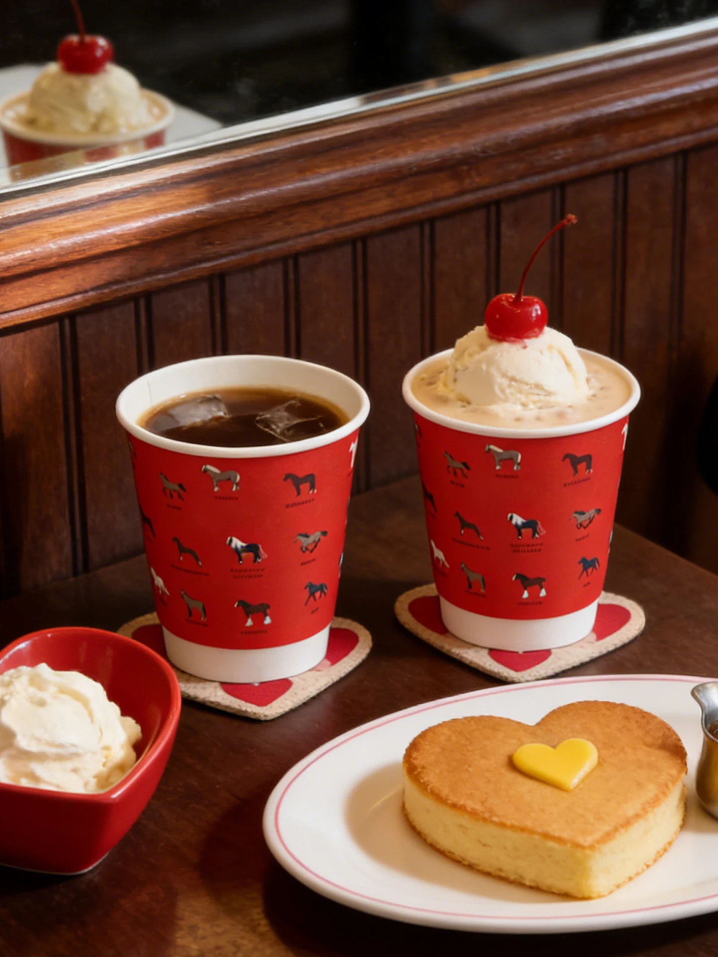 2026年新年用使い捨て赤色二重層厚紙カップ（蓋付き）コーヒー、ホットドリンク、食品グレード、ケータリング、テーブルウェア用