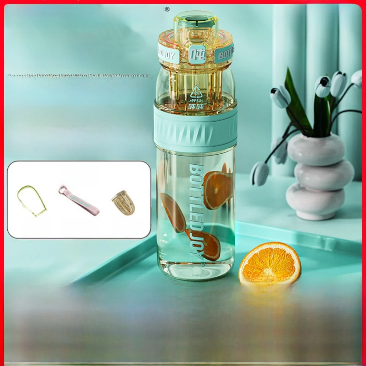 

Baoyu PPSU06 Ton-Ton Buet Non-BPA Milk Bottle ade High-Temperature Resistant Student Bapa Car-Mounted Water Cup