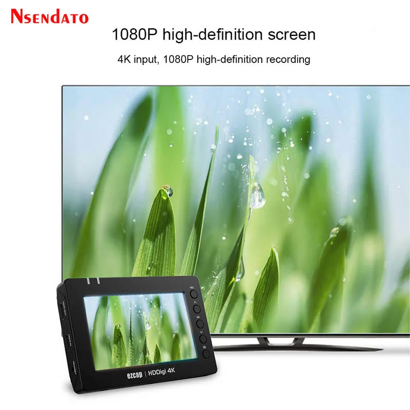 Ezcap278 HDDigi 4K HDMI USB 레코더 비디오 오디오 게임 캡처 카드 박스 지원 재생 라이브 스트림용 마이크로 SD 카드 USB 플래시