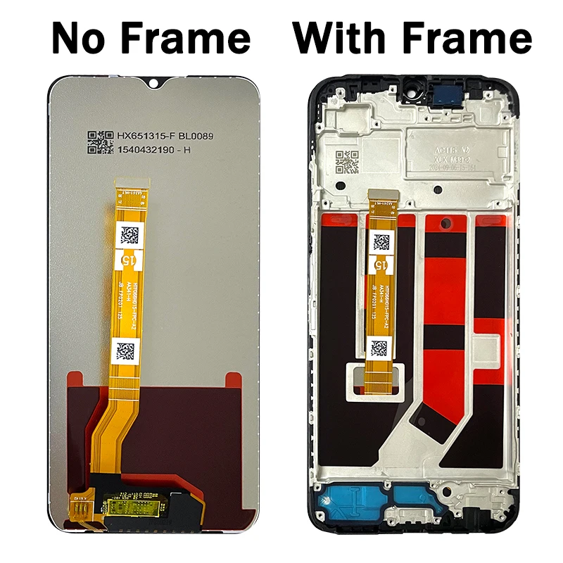Wyświetlacz 6.56 cala do Oppo A18 CPH2591, wyświetlacz LCD z ramką, ekran dotykowy, digitizer, zespół do wymiany wyświetlacza Oppo A18 — zdjęcie produktu 5