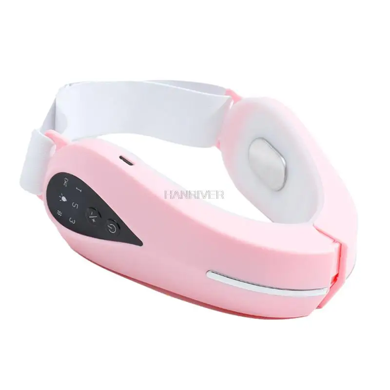 Beauty instrument massage facial lift EMS micro electric current red blue facial massager V face instruments