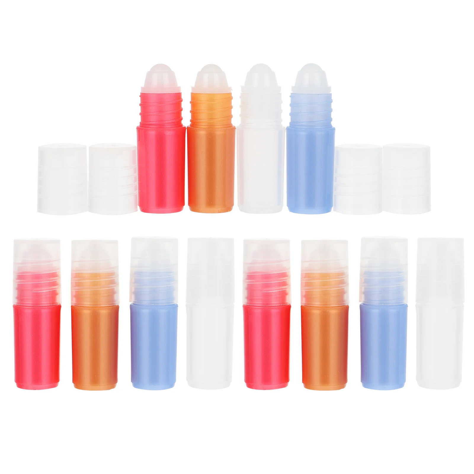 

20pcs 3Ml Empty Refillable Roll-On Bottles Plastic Essential Oil Roller Bottle For Travel Subpackaging Container Diy