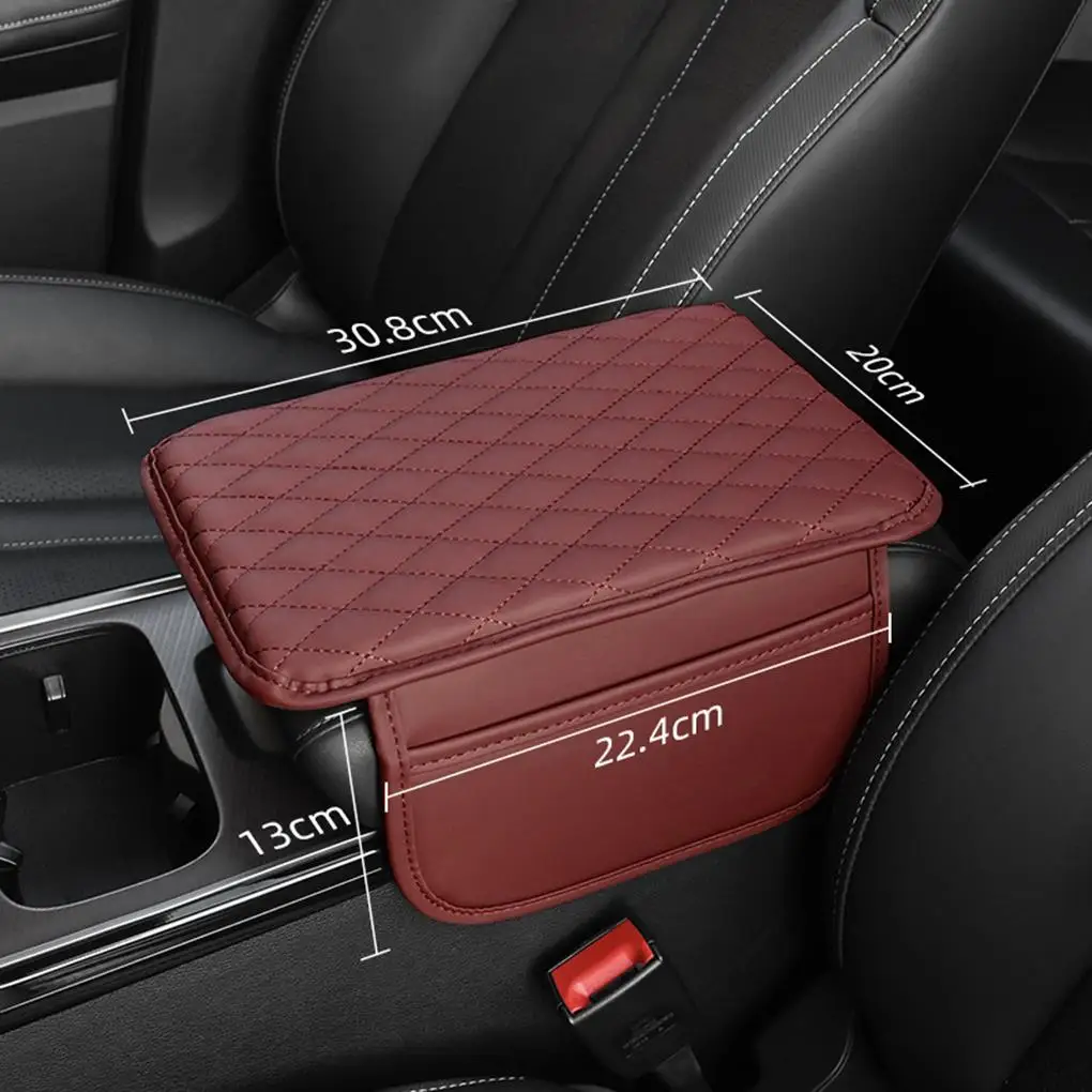 Leather Car Accessories Armrest Cover Optimal Arm Support Easy Installation Arm Rest Cover For Car