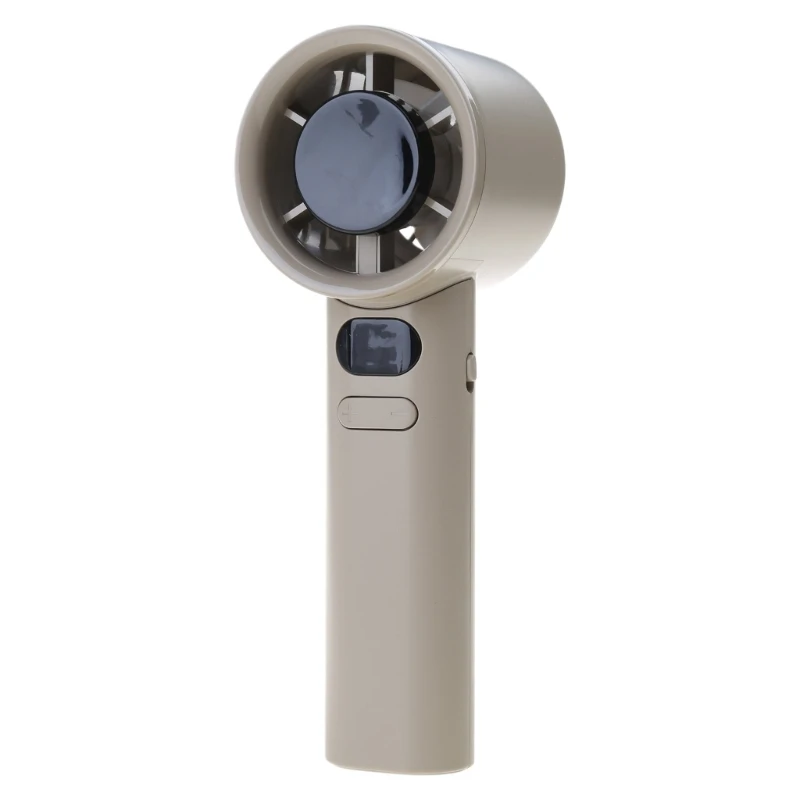 مروحة محمولة قابلة لإعادة الشحن بسرعة ستبليس شاشة ديجيتال جيب مروحة محمولة للسفر والمكتب والمنزل والتخييم في الهواء الطلق A0NC