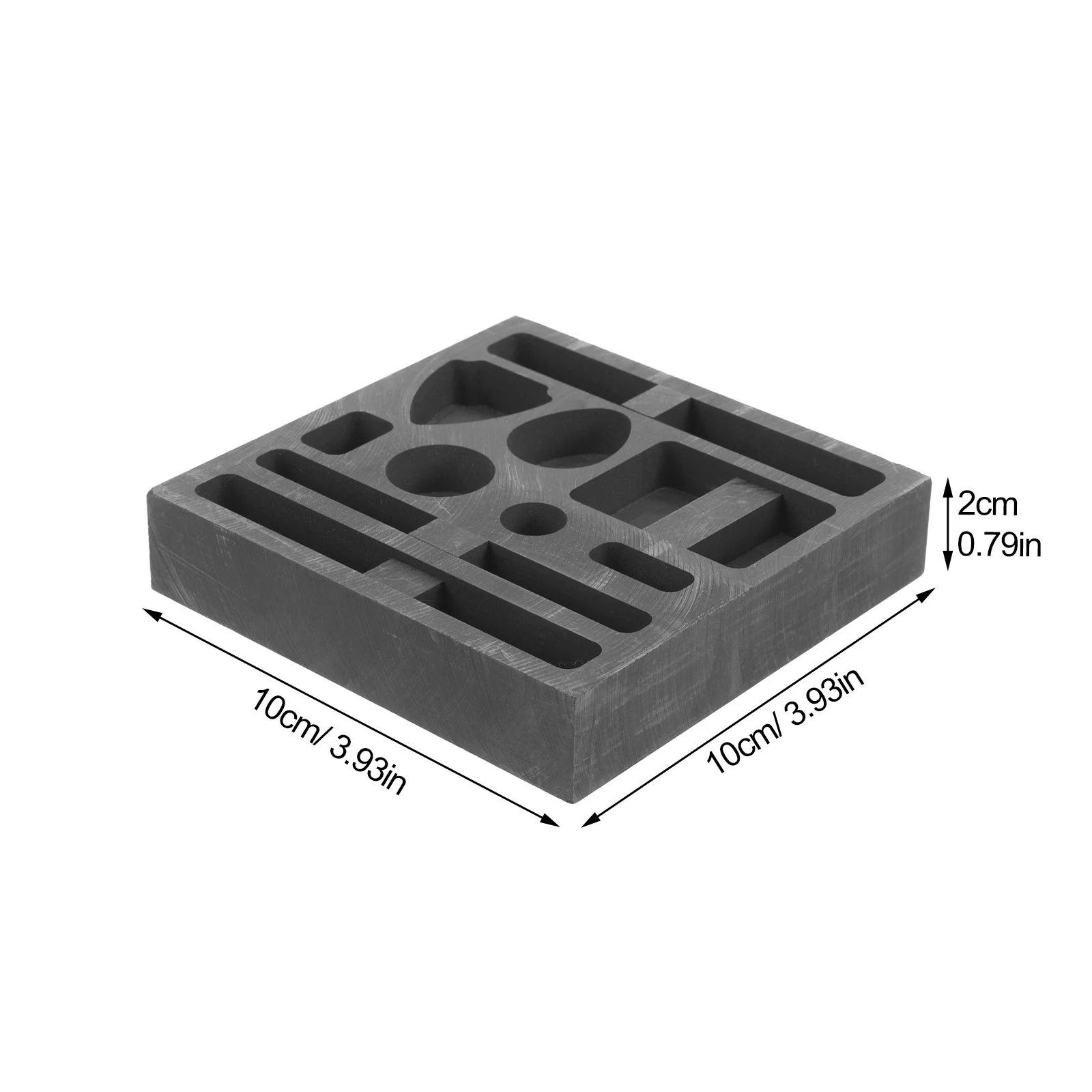 Molde de tanque de óleo de grafite, moldes de lingote de fundição para derreter joias de ouro, modelo diy fundido