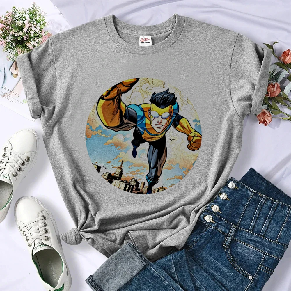 Invincible top tees shoujo streetwear summer clearance sales y2k scene  tshirt japan meme emo