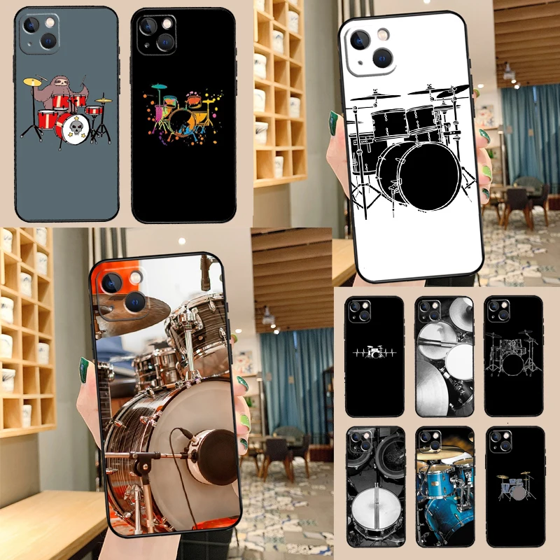 Musical Instrument Drum Phone Case For Samsung Galaxy S26 S25 S24 S20 S21 S22 S23 Ultra S10 Plus S25 FE Cover Shell