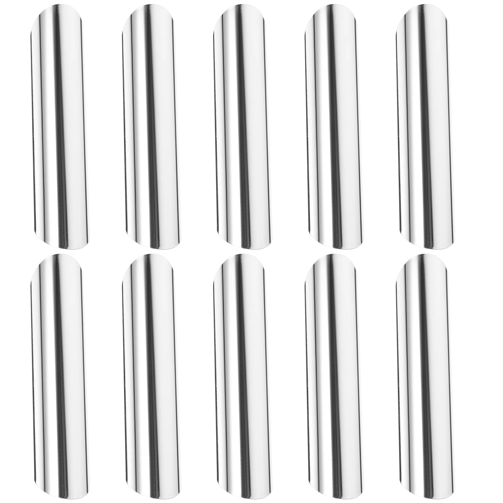 

10Pcs Stainless Steel Tubular Shape Cream Horn Molds Croissant Baking Tools Reusable Bread Making Supplies