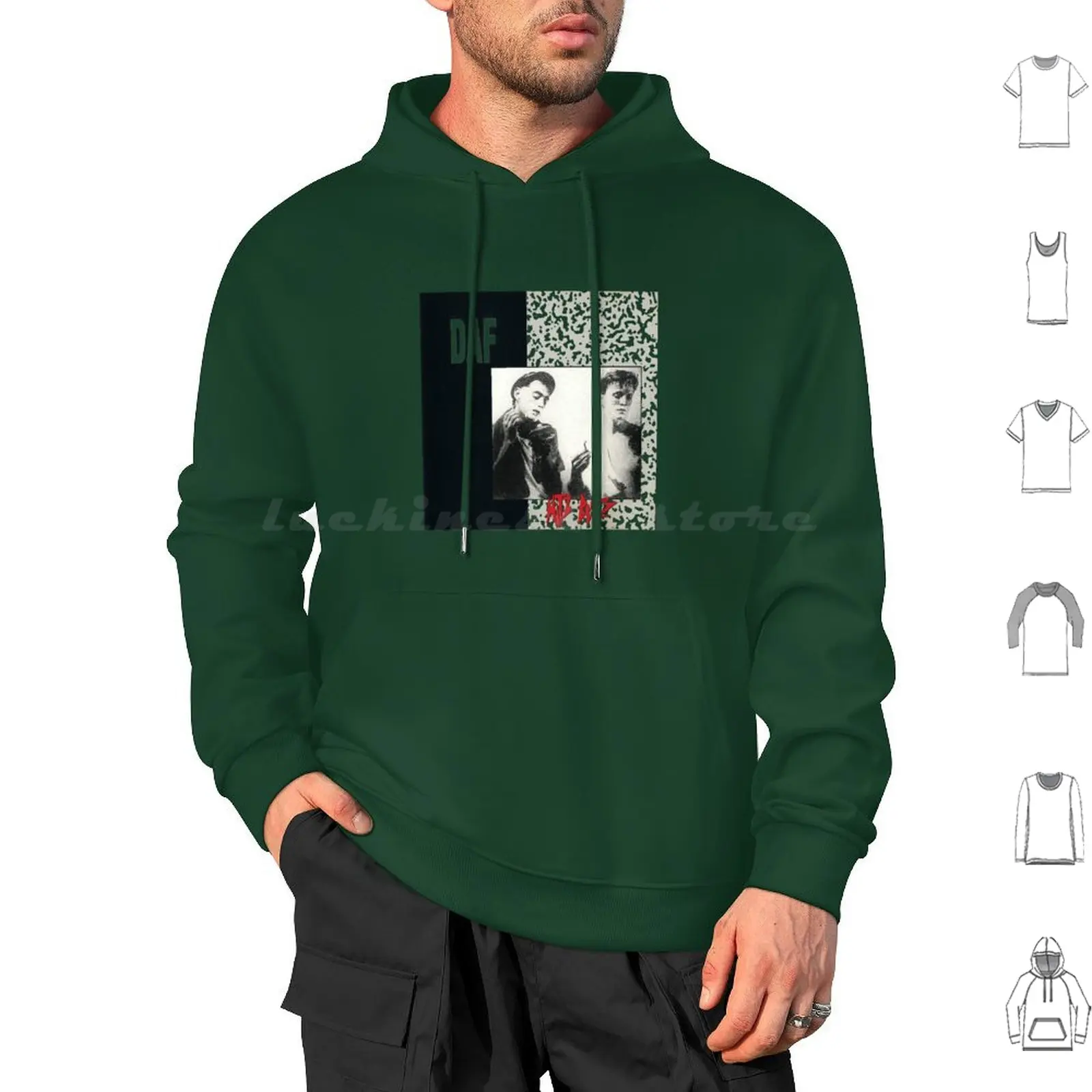 Daf Hitz Blitz Hoodies Long Sleeve Dof Hitz Blitz Cover Music Ebm German Techno Industrial Shaving