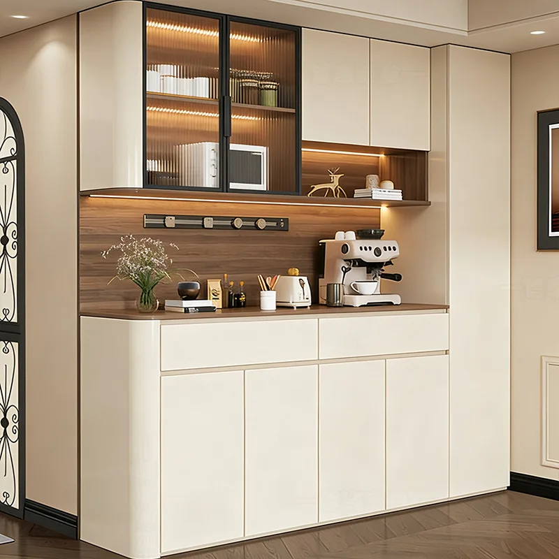 PYJ integrated against the wall modern simple storage dining room living room cream style dining side cabinet
