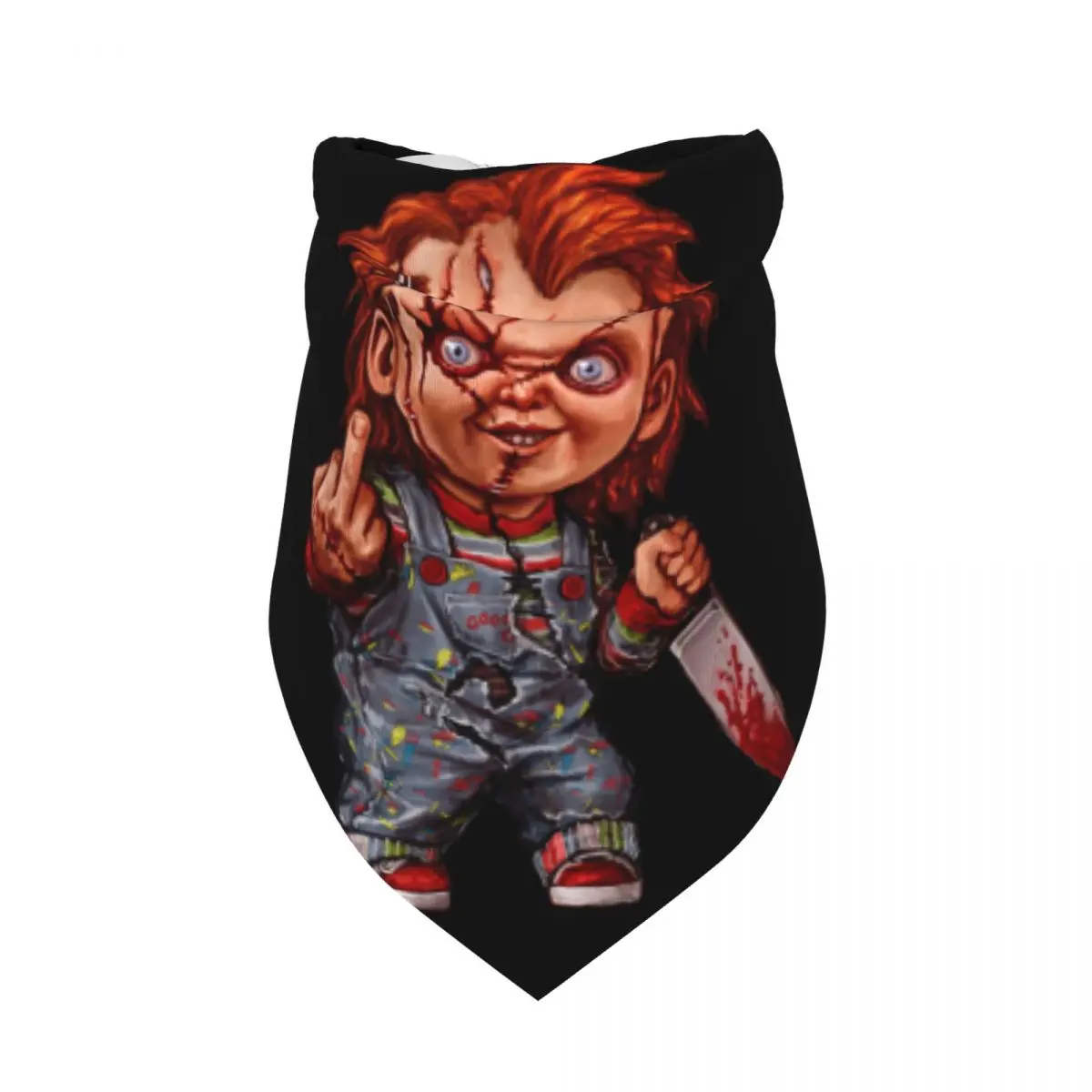 The Killer Doll Chucky Pet Bandanas Child's Play Horror Movie Pet Scarf Decor Pet Triangle Bib For Dogs Cats