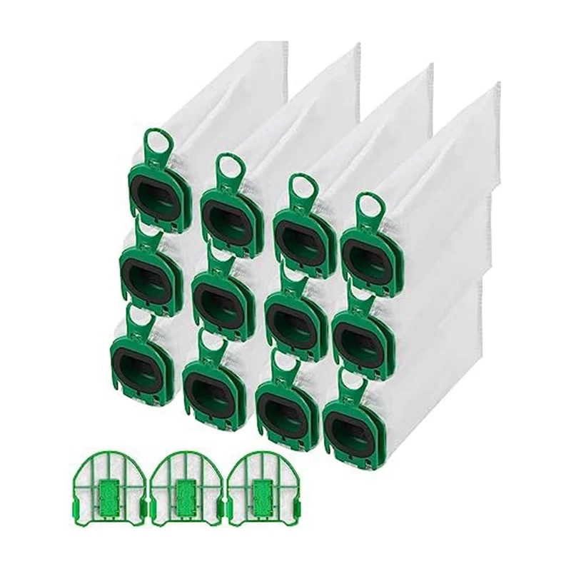 

Vacuum Cleaner Bags for Vorwerk Kobold VB100 FP 100 Filter Bags with 3 Motor Protection Filters Replacement Dust Bags