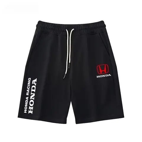 2025 Summer New Cycling Sweatpants Trendy Sweatpants Honda Men's and Women's Shorts Motorcycle Enthusiasts Five-point Shorts HRC