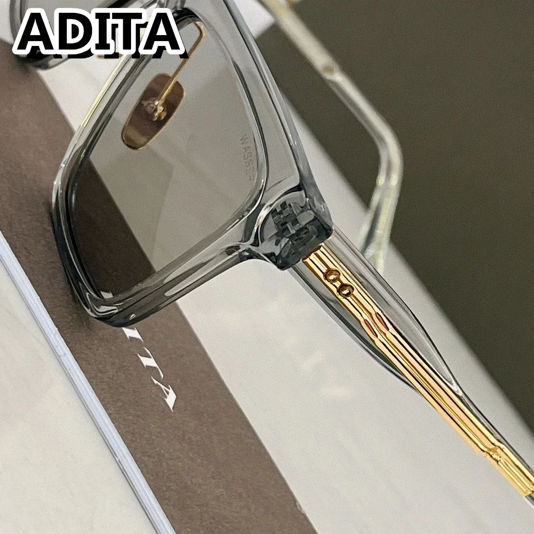 DT WASSER DTS-796 Size 54-19 Top High Quality Sunglasses For Men Titanium Style Fashion Design Sunglasses For Women With Box