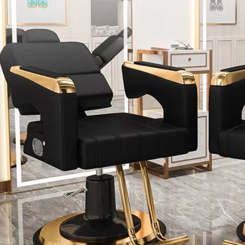 Swivel Vanity Chair Luxury Purpose Salon Hydraulic Barber Chairs Professionals Beauty Washing Vintage Pink Ergonomic Lashes Shop