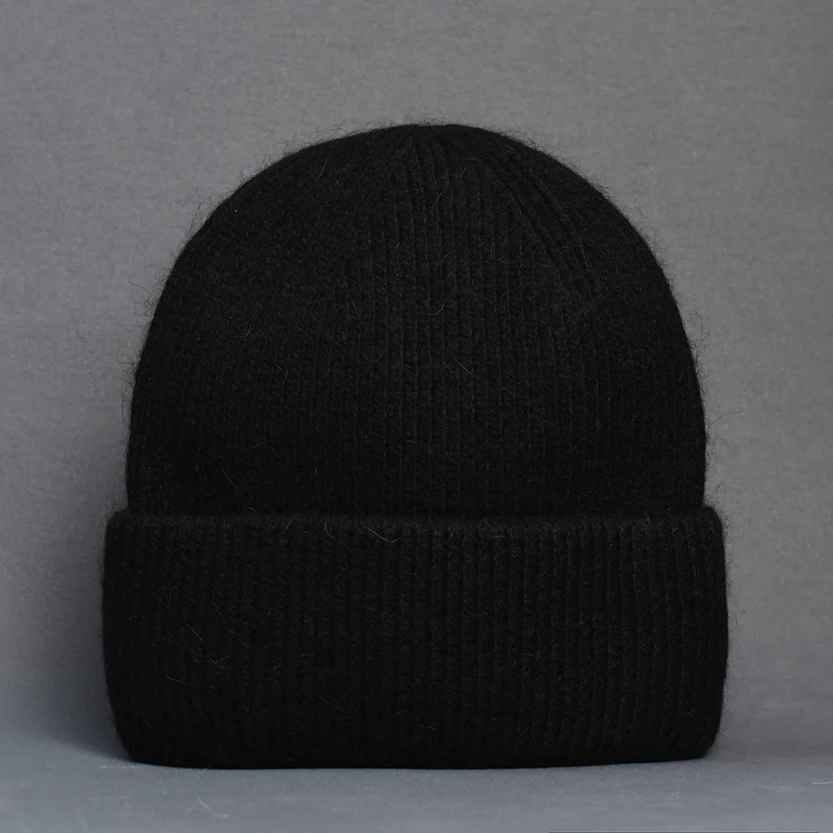 2024 Angora Winter Hat for Womens Rabbit Fur Fluffy Knitted Beanies Hat Bonnet Female Soft Warm Ski Skullies Beanies