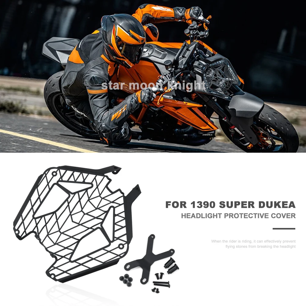 Motorcycle Front Headlight Grille Cover For 1390 Super Duke R Evo 1390 SuperDuke R 2024+ Headlight Protection Guard  Accessories