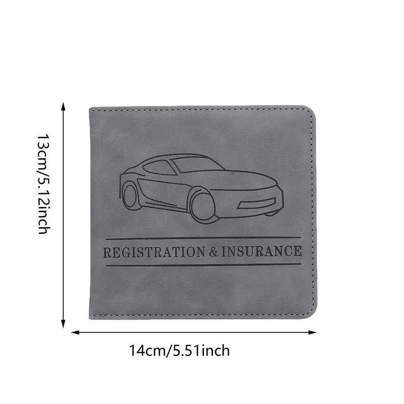 카드홀더 가죽 차량 장갑 상자, 자동차 등록, 운전 면허증, 보험 서류 정리함