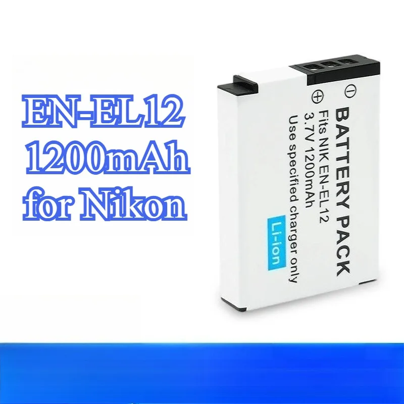 EN-EL12 аккумулятор 1200 мАч для Nikon Coolpix P300 P310 S6300 S9200 S9500, замена литий-ионного аккумулятора камеры CCD