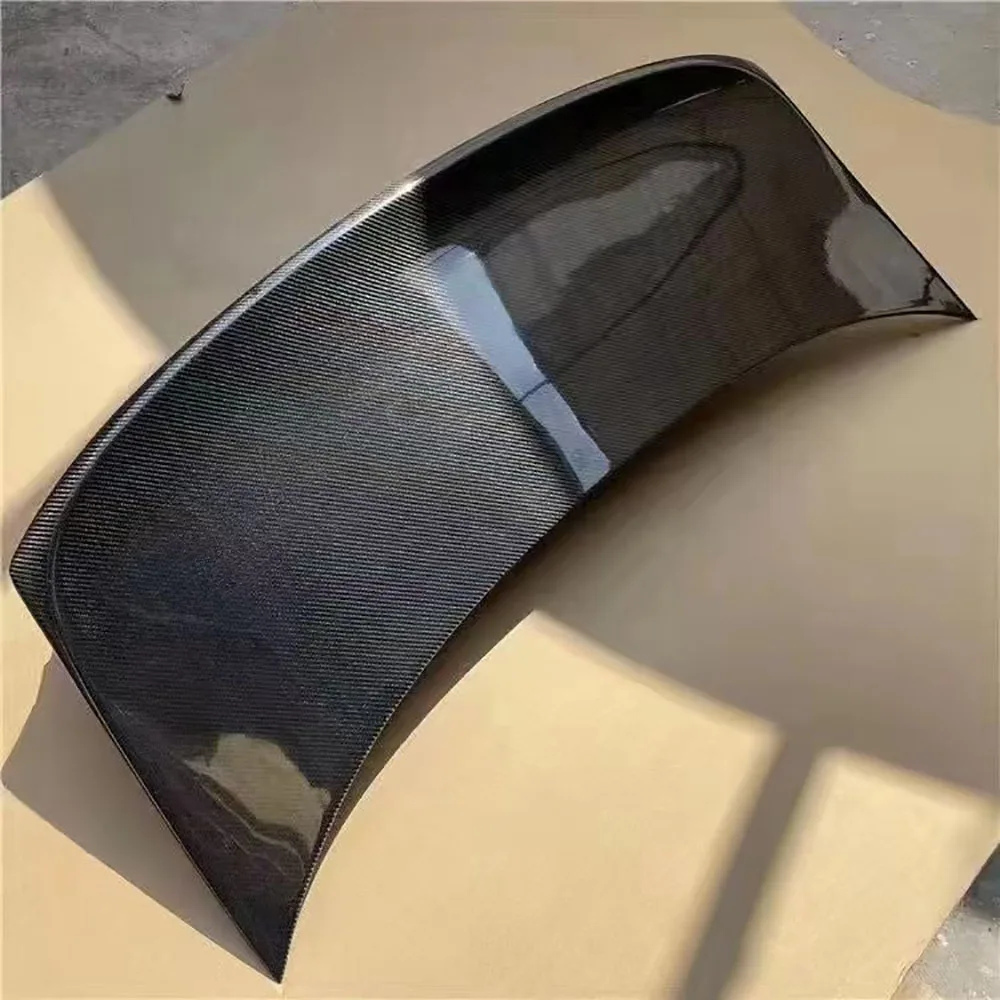 JXWANCF for BMW 3 Series E46 2002-2005 Real Carbon Fiber Car Rear Bumper Guard Tail Gate Trunk Lid Cover Decklid Panel FRP view 5