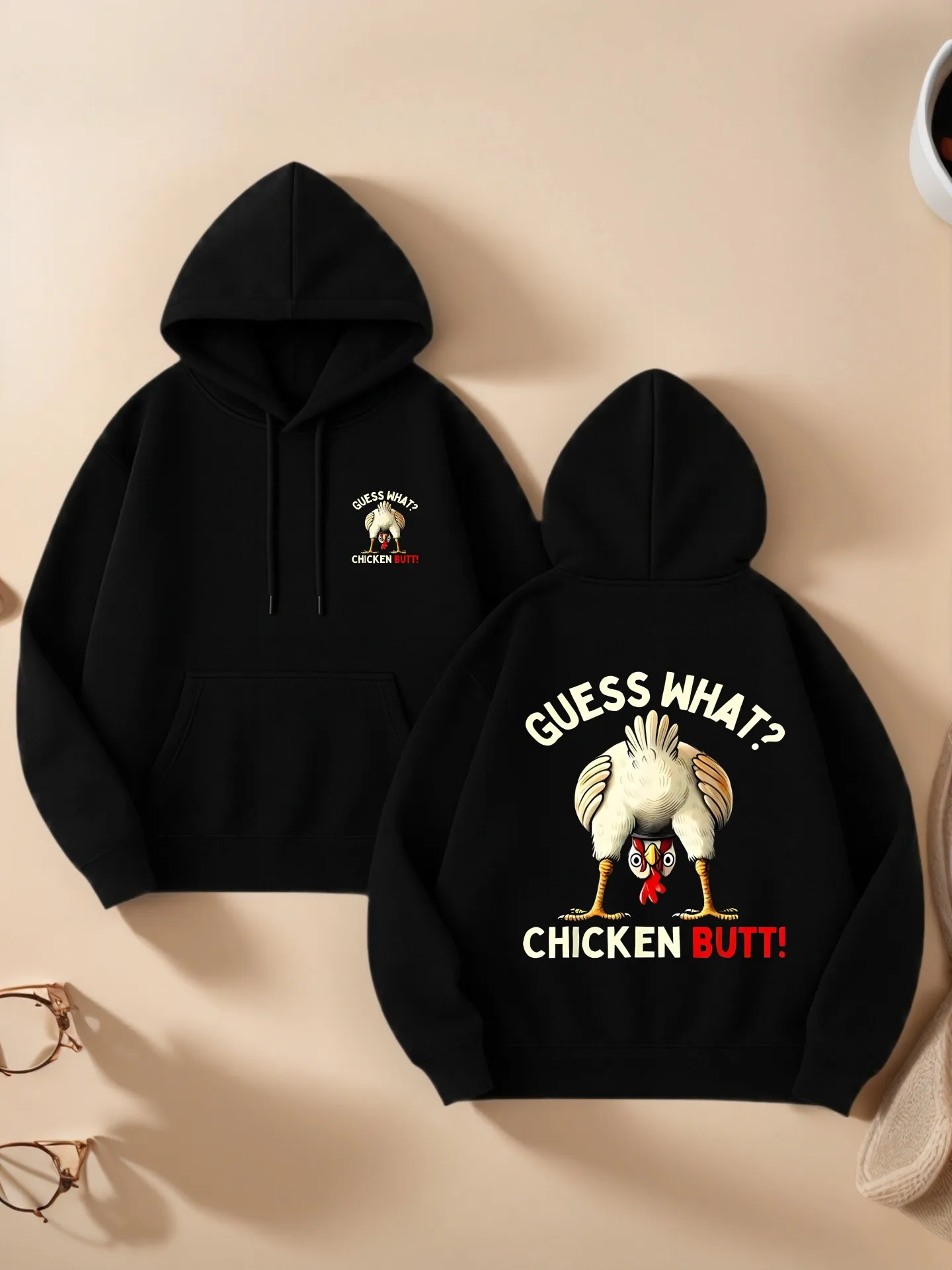 

Женская толстовка с рисунком «Курица» — эстетический дизайн с принтом, повседневная одежда на каждый день, мягкая ткань, для подростков