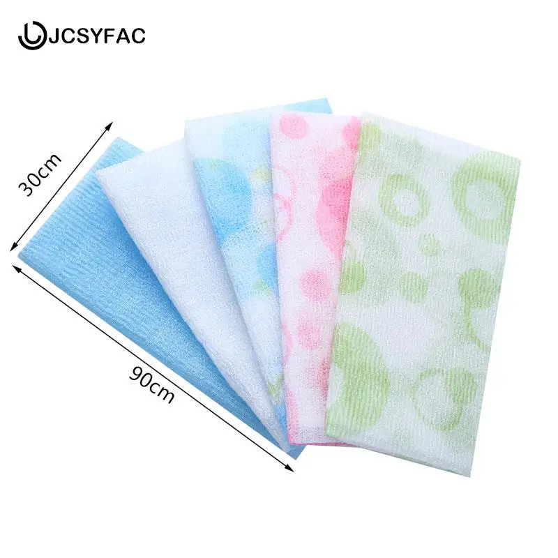 1PCS New Nylon Japanese Exfoliating Beauty Skin Bath Shower Wash Cloth Towel Back Scrub Towel Sponges & Scrubbers