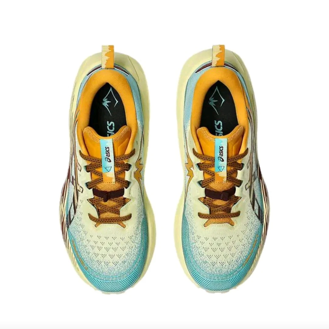 حذاء الجري Asics TRABUCO Max 4 للرجال والنساء، حذاء رياضي عصري، مناسب للطاقة، أصفر/أخضر #3