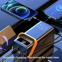 Batterie externe de grande capacité 120W 150000mAh à charge rapide, alimentation mobile pour l'extérieur, batterie de secours pour le camping en plein air 2
