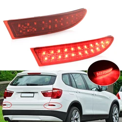 2Pcs Led Rear Fog Light For BMW F25 X3 Series 2014-2017 Smoked/Red Lens Full Led Bumper Reflector Lights Tail Brake Stop Lamp