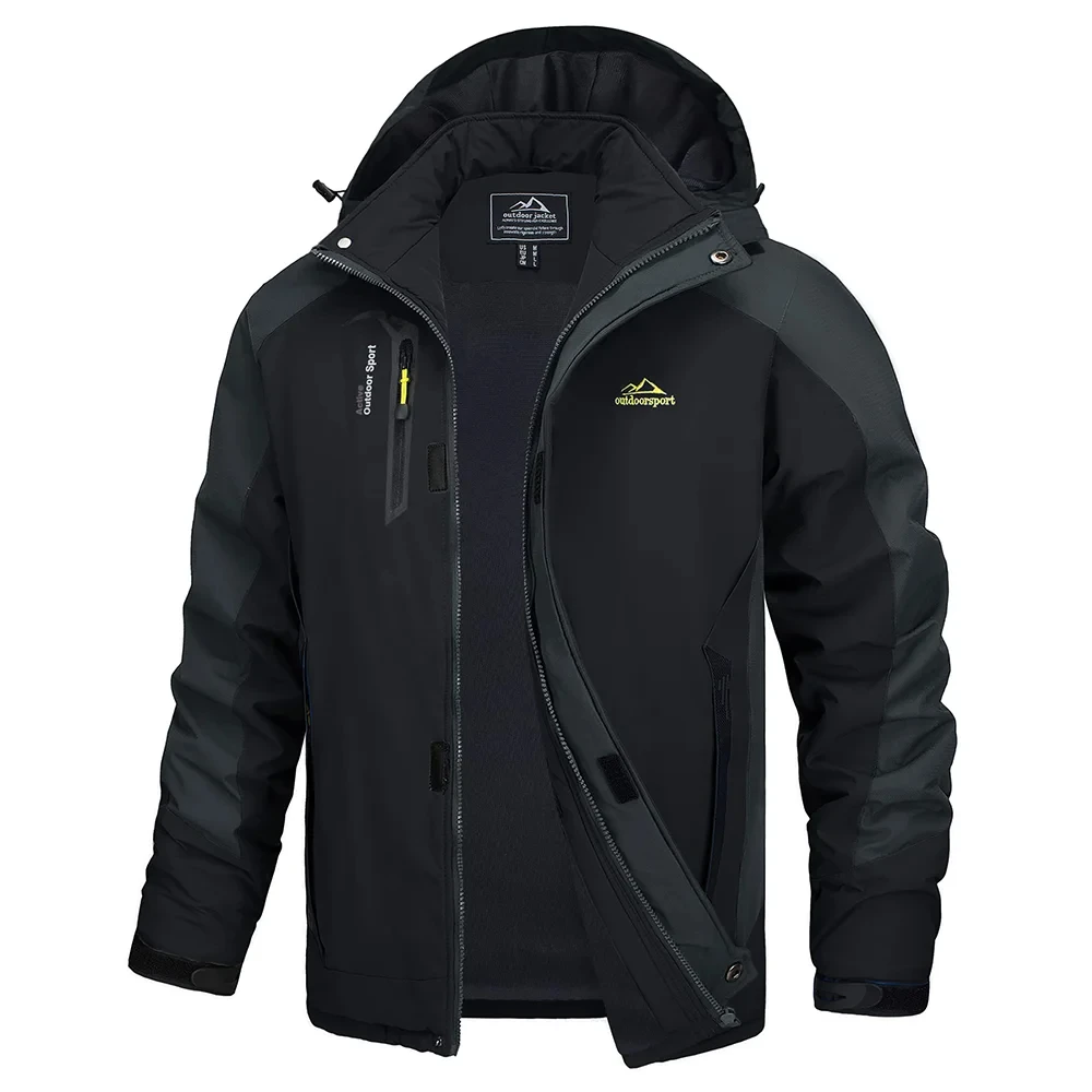 

Outdoor Fishing Jackets Mens Waterproof Coat Rain Jacket Breathable Fishing Clothes Hooded Hiking Jacket Man Windbreaker
