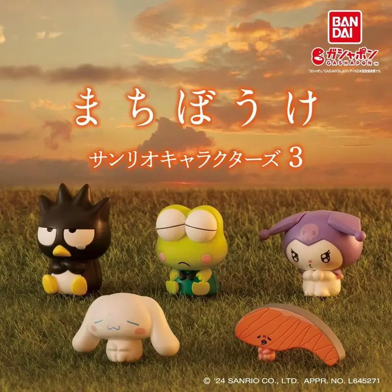 Bandai Genuino Kawaii Sanrio Keroppi Bad Badtz Maru Cinnamoroll Ornamenti Gacha Anime Figura Giocattolo Ragazza Bambino Carino Festival Regalo