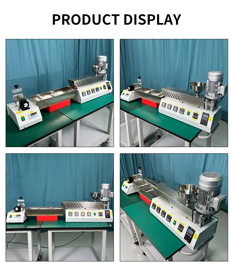 750W High Torque Single Screw Extruder with PID Temp Control & Cooling Water Tan